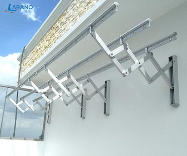 Nguyên lý hoạt động của từng loại giàn phơi thông minh mà bạn nên biết Giàn phơi thông minh gắn tường