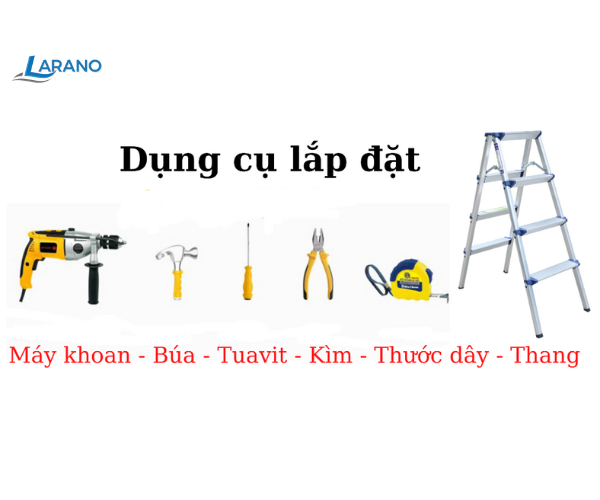 LẮP ĐẶT GIÀN PHƠI ĐIỆN LAMO-35F CHO KHÁCH Ở THẠCH BÀN, LONG BIÊN dung-cu-lap-dat