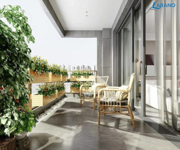 Trồng cây xanh chống nắng cho ban công