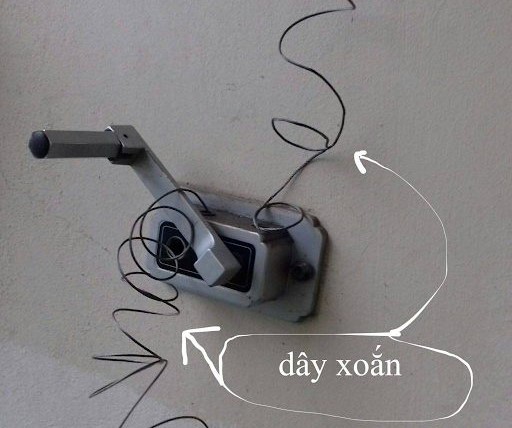 Dây cáp bị xoắn, bị rối trong bộ tời