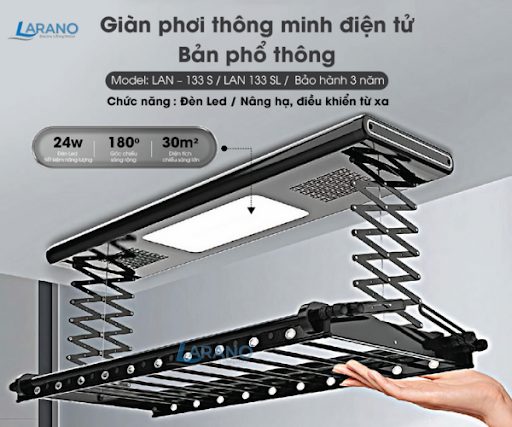 Giàn phơi điều khiển