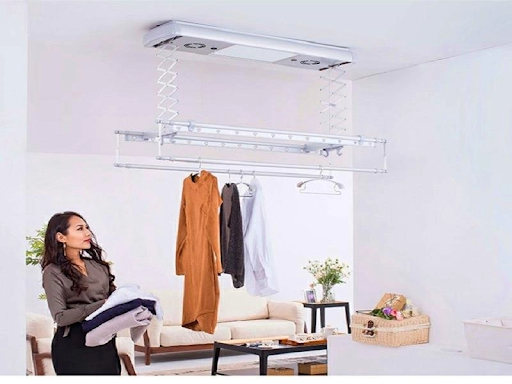 Giàn phơi thông minh giúp quần áo khô nhanh chóng và giảm nguy cơ ẩm mốc