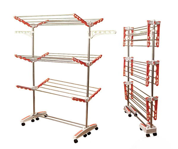9+ mẫu giàn phơi đồ em bé ba mẹ nhất định phải sắm cho bé Cây phơi đồ 3 tầng cho bé