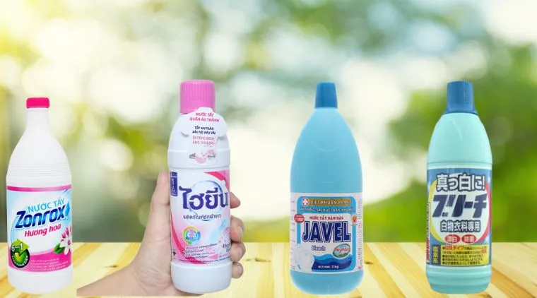 Các sản phẩm nước tẩy chuyên dụng để tẩy trắng quần áo