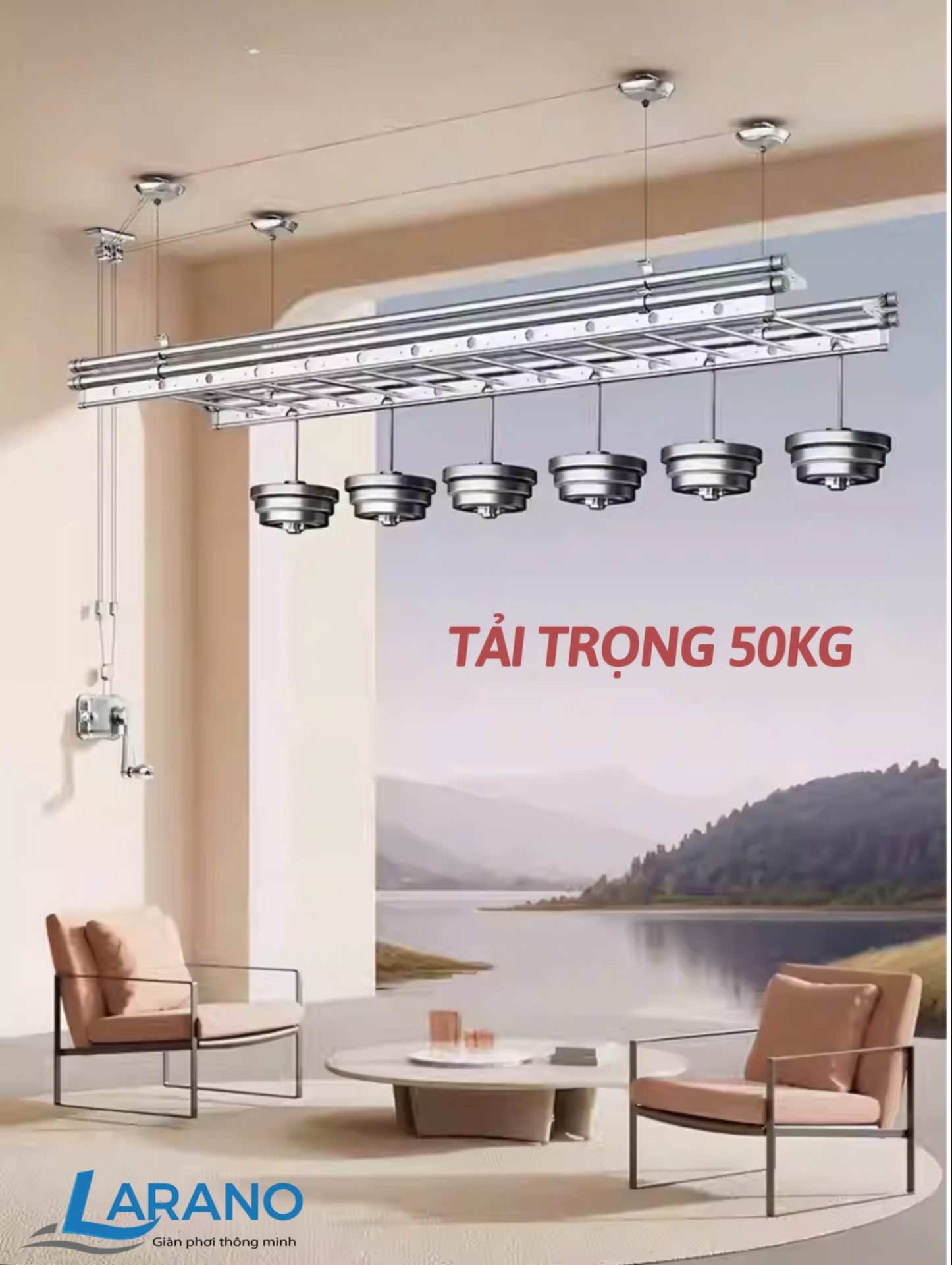 Giàn phơi điện tử Larano là lựa chọn thông minh cho ngôi nhà của bạn 