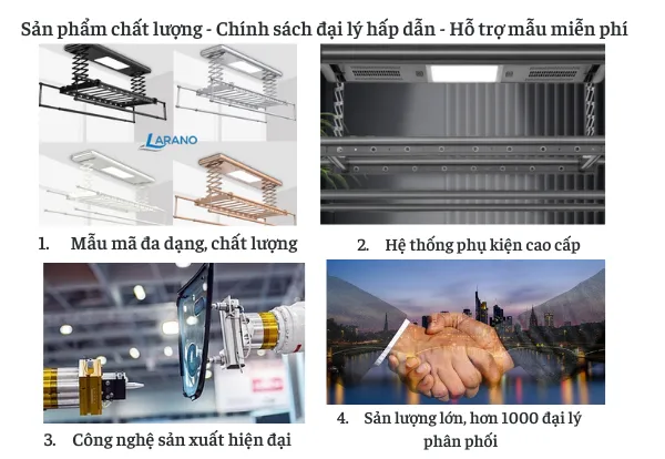 Larano - Nhà cung cấp giàn phơi thông minh Tuyên Quang chất lượng với giá tốt nhất Larano - Đại lý phân phối giàn phơi thông minh chất lượng, uy tín